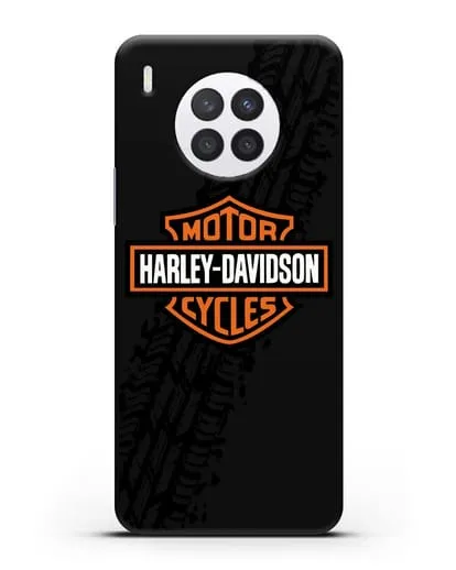 Чехол с логотипом Harley-Davidson и протектором шин силиконовый для Huawei Nova 8i