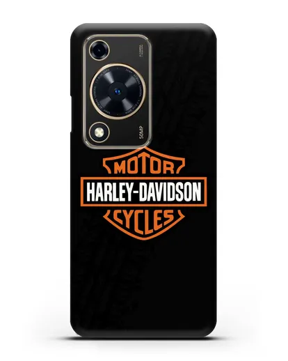 Чехол с логотипом Harley-Davidson и протектором шин силиконовый для Huawei Nova Y72