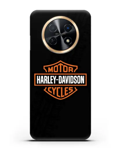 Чехол с логотипом Harley-Davidson и протектором шин силиконовый для Huawei Nova Y91