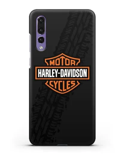 Чехол с логотипом Harley-Davidson и протектором шин силиконовый для Huawei P20 Pro