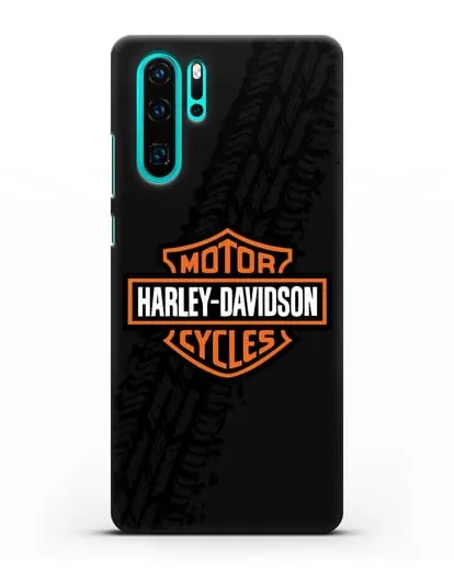 Чехол с логотипом Harley-Davidson и протектором шин силиконовый для Huawei P30 Pro
