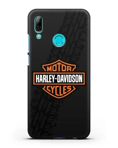 Чехол с логотипом Harley-Davidson и протектором шин силиконовый для Huawei P Smart 2019