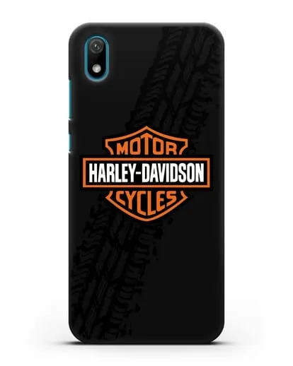 Чехол с логотипом Harley-Davidson и протектором шин силиконовый для Huawei Y5 2019