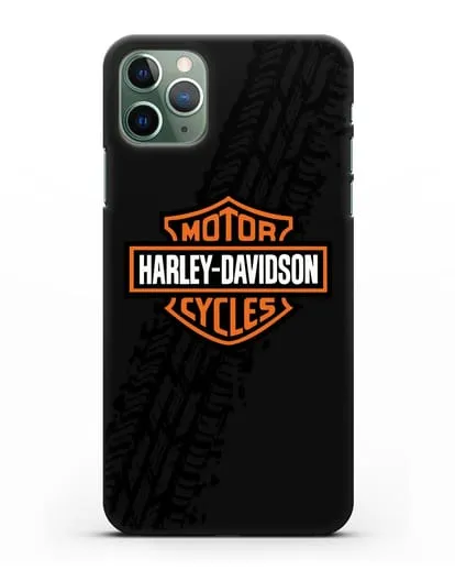 Чехол с логотипом Harley-Davidson и протектором шин силиконовый для iPhone 11 Pro