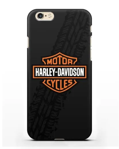Чехол с логотипом Harley-Davidson и протектором шин силиконовый для iPhone 6