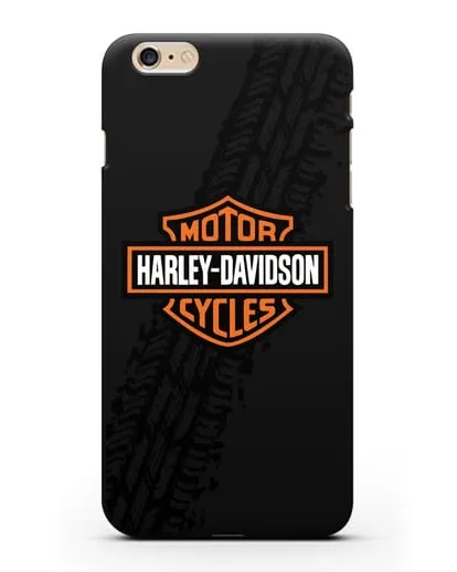 Чехол с логотипом Harley-Davidson и протектором шин силиконовый для iPhone 6s Plus