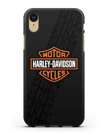 Чехол с логотипом Harley-Davidson и протектором шин силиконовый для iPhone XR