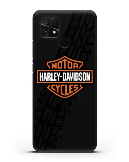 Чехол с логотипом Harley-Davidson и протектором шин силиконовый для Xiaomi Poco C40