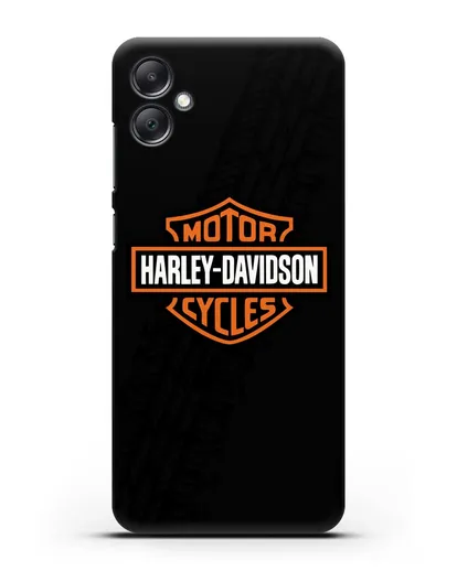 Чехол с логотипом Harley-Davidson и протектором шин силиконовый для Samsung Galaxy A05 [SM-A055]