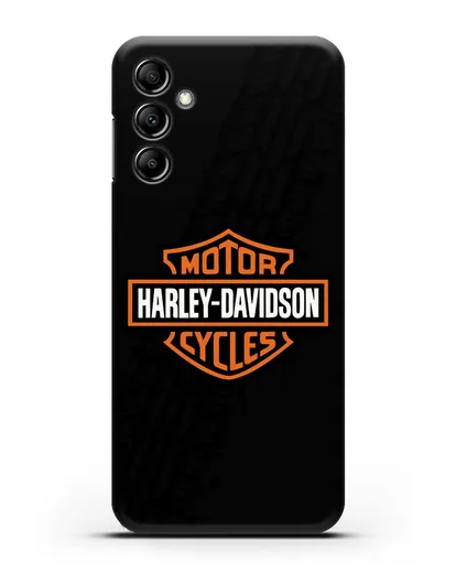 Чехол с логотипом Harley-Davidson и протектором шин силиконовый для Samsung Galaxy A14 [SM-A145]