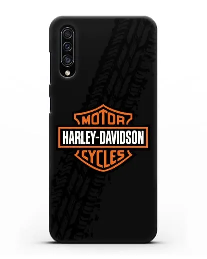 Чехол с логотипом Harley-Davidson и протектором шин силиконовый для Samsung Galaxy A30s [SM-A307FN]