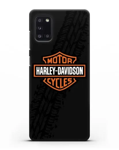 Чехол с логотипом Harley-Davidson и протектором шин силиконовый для Samsung Galaxy A31 [SM-A315F]