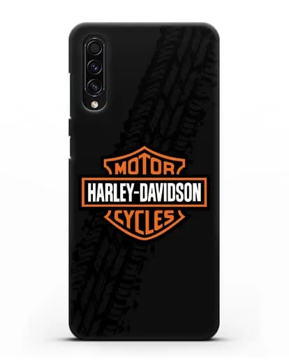 Чехол с логотипом Harley-Davidson и протектором шин силиконовый для Samsung Galaxy A50s [SM-F507FN]