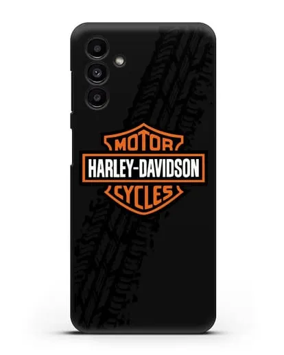 Чехол с логотипом Harley-Davidson и протектором шин силиконовый для Samsung Galaxy A13 5G [SM-A136]