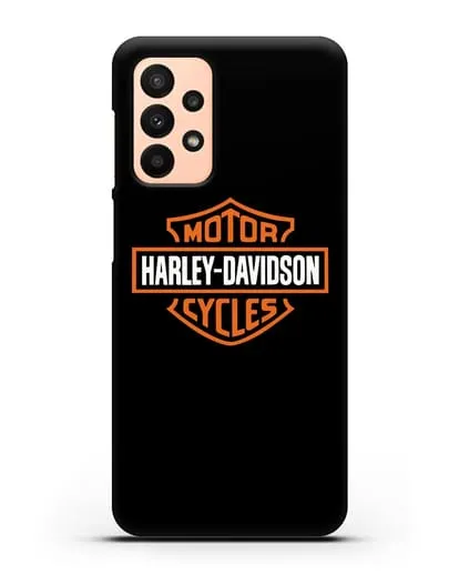 Чехол с логотипом Harley-Davidson и протектором шин силиконовый для Samsung Galaxy A23 [SM-A235F]