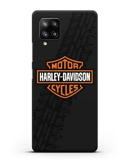 Чехол с логотипом Harley-Davidson и протектором шин силиконовый для Samsung Galaxy A42 [SM-A426B]