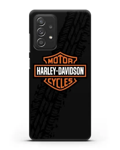Чехол с логотипом Harley-Davidson и протектором шин силиконовый для Samsung Galaxy A53