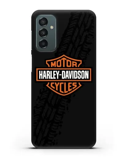 Чехол с логотипом Harley-Davidson и протектором шин силиконовый для Samsung Galaxy M23 [SM-M236]