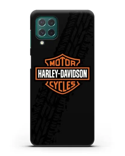 Чехол с логотипом Harley-Davidson и протектором шин силиконовый для Samsung Galaxy M62 [SM-M625F]