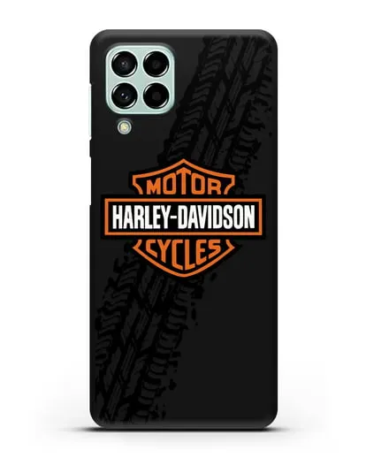 Чехол с логотипом Harley-Davidson и протектором шин силиконовый для Samsung Galaxy M33 [SM-M336]