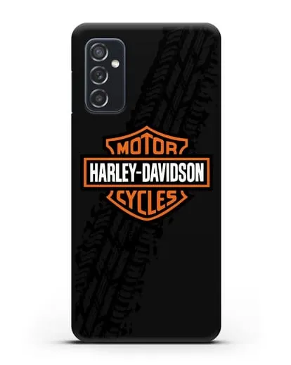 Чехол с логотипом Harley-Davidson и протектором шин силиконовый для Samsung Galaxy M52 [M526B]