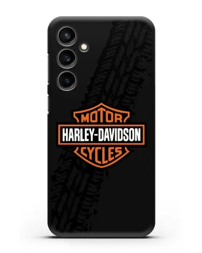 Чехол с логотипом Harley-Davidson и протектором шин силиконовый для Samsung Galaxy S23 FE