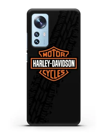 Чехол с логотипом Harley-Davidson и протектором шин силиконовый для Xiaomi 12