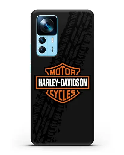 Чехол с логотипом Harley-Davidson и протектором шин силиконовый для Xiaomi 12T