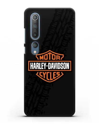 Чехол с логотипом Harley-Davidson и протектором шин силиконовый для Xiaomi Mi 10 Pro