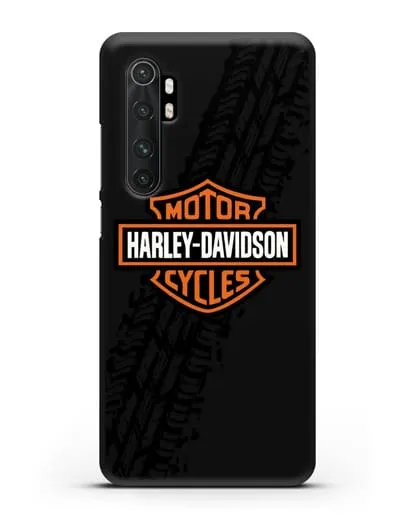 Чехол с логотипом Harley-Davidson и протектором шин силиконовый для Xiaomi Mi 10 Lite