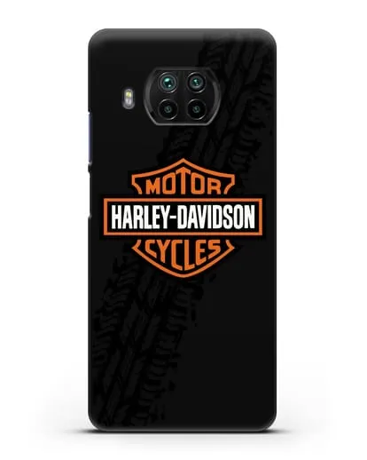 Чехол с логотипом Harley-Davidson и протектором шин силиконовый для Xiaomi Mi 10T Lite