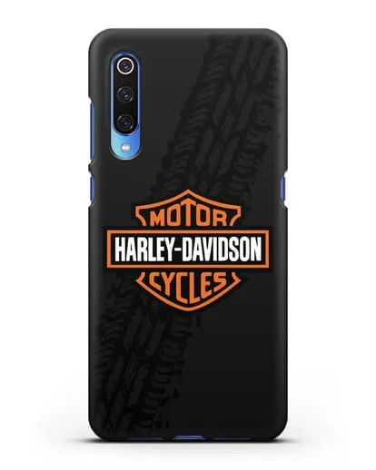 Чехол с логотипом Harley-Davidson и протектором шин силиконовый для Xiaomi Mi 9