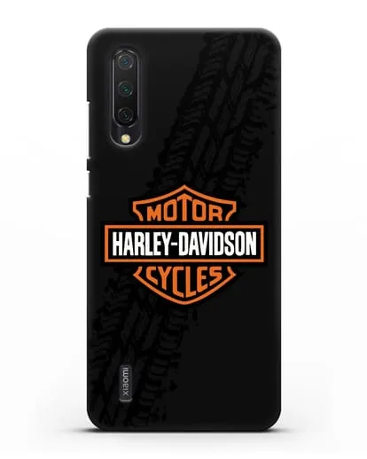 Чехол с логотипом Harley-Davidson и протектором шин силиконовый для Xiaomi Mi 9 Lite