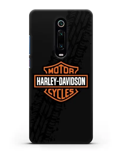 Чехол с логотипом Harley-Davidson и протектором шин силиконовый для Xiaomi Mi 9T