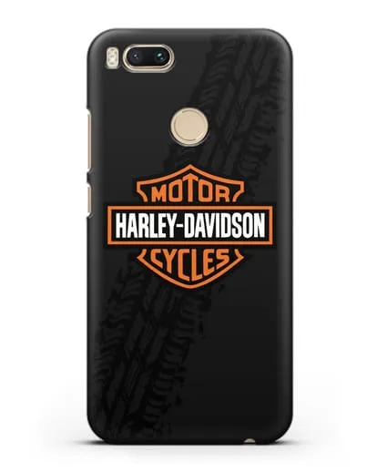 Чехол с логотипом Harley-Davidson и протектором шин силиконовый для Xiaomi Mi A1
