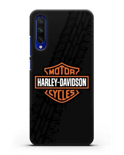 Чехол с логотипом Harley-Davidson и протектором шин силиконовый для Xiaomi Mi A3