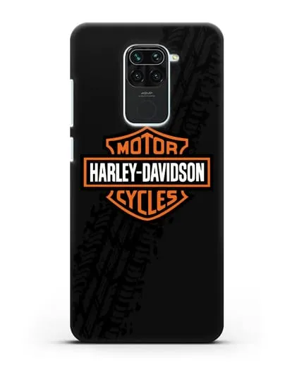 Чехол с логотипом Harley-Davidson и протектором шин силиконовый для Xiaomi Redmi 10X