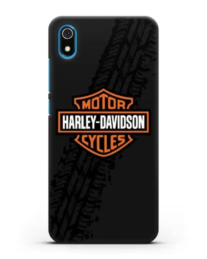 Чехол с логотипом Harley-Davidson и протектором шин силиконовый для Xiaomi Redmi 7A