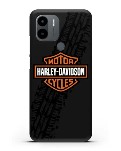 Чехол с логотипом Harley-Davidson и протектором шин силиконовый для Xiaomi Redmi A1