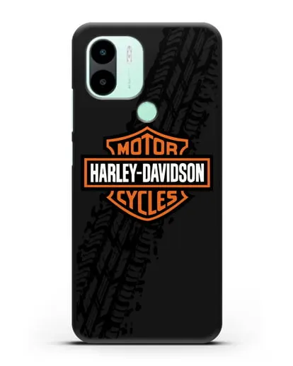 Чехол с логотипом Harley-Davidson и протектором шин силиконовый для Xiaomi Redmi A2 Plus