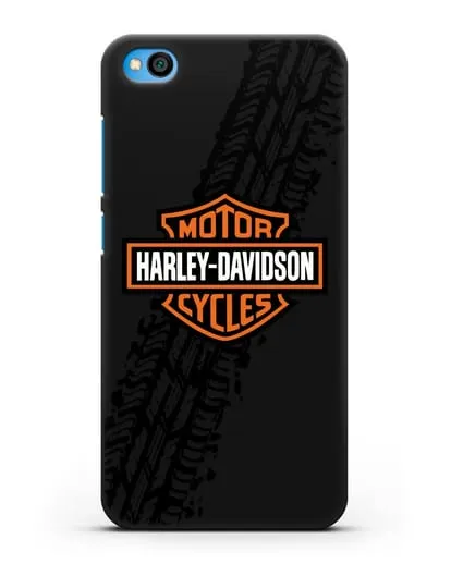 Чехол с логотипом Harley-Davidson и протектором шин силиконовый для Xiaomi Redmi Go