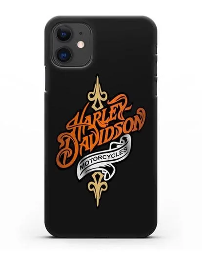 Чехол с надписью Harley-Davidson Motorcycles силиконовый для iPhone 11