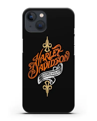 Чехол с надписью Harley-Davidson Motorcycles силиконовый для iPhone 13