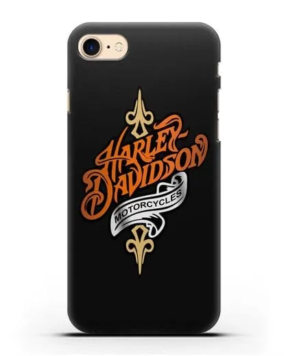 Чехол с надписью Harley-Davidson Motorcycles силиконовый для iPhone 8