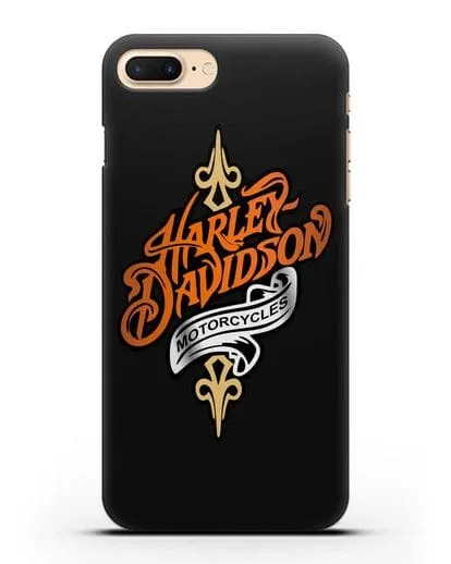 Чехол с надписью Harley-Davidson Motorcycles силиконовый для iPhone 7 Plus