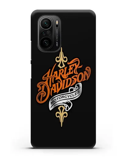 Чехол с надписью Harley-Davidson Motorcycles силиконовый для Xiaomi Poco F3