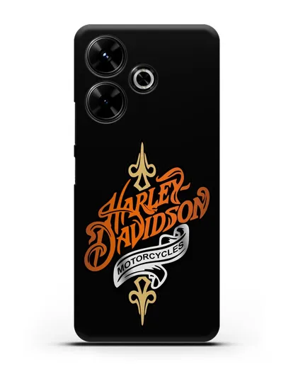 Чехол с надписью Harley-Davidson Motorcycles силиконовый для Xiaomi Poco M6