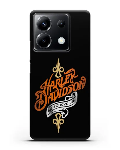 Чехол с надписью Harley-Davidson Motorcycles силиконовый для Xiaomi Poco X6