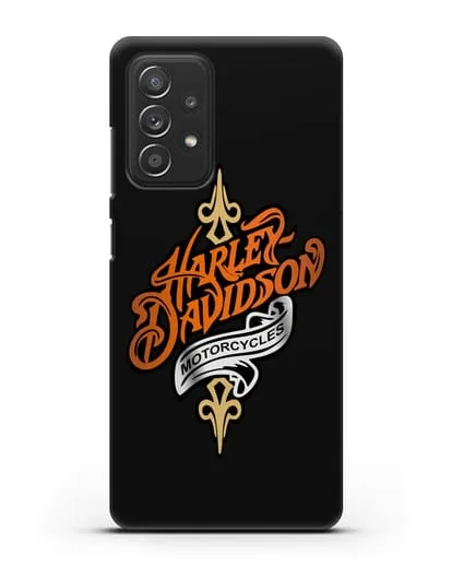 Чехол с надписью Harley-Davidson Motorcycles силиконовый для Samsung Galaxy A53