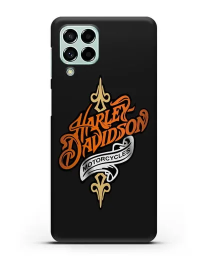 Чехол с надписью Harley-Davidson Motorcycles силиконовый для Samsung Galaxy M53 [SM-M536]